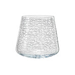 Low Steins Crystalline Glass // Alaska Design // Set of 6
