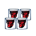 Skull Coffee Cups // Set of 4