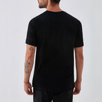 Classic Rolled-Sleeve Tee // Black (XL)