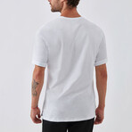 Classic Rolled-Sleeve Tee // White (XL)