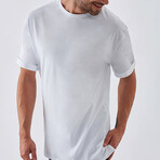 Classic Rolled-Sleeve Tee // White (XL)
