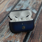 Airpod Pro Case Cover Buff Leather // Blue