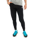 Organic Cotton French Terry Joggers // Black (S)