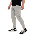 Organic Cotton French Terry Joggers // Heather Gray (L)