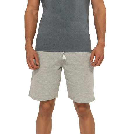 Organic Cotton French Terry Lounge Shorts // Heather Gray (S)