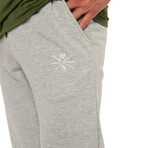 Organic Cotton French Terry Joggers // Heather Gray (L)