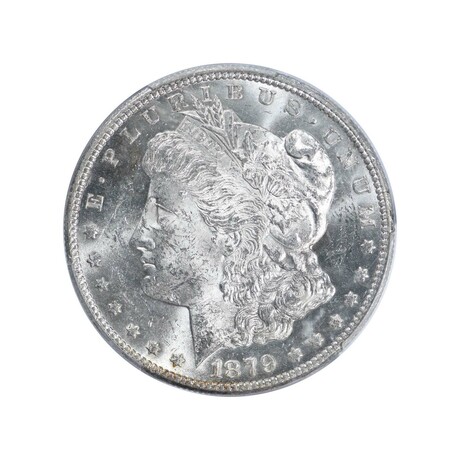 1879-S Morgan Dollar Reverse of 1878 // PCGS & CAC Certified // Wood Presentation Box