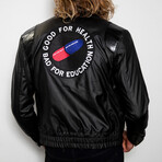 Akira Kaneda Moto Leather Jacket // Black (2XL)