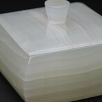 Genuine White Onyx Box with Lid