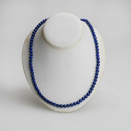 Genuine Lapis Lazuli Beaded Necklace