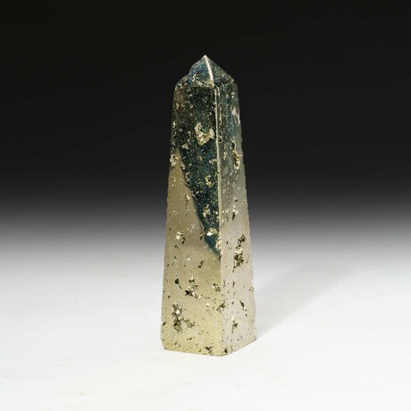 Small Polished Pyrite Obelisk