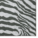 Safari Tiger Print Non-Skid Rug // Gray (1'8" x 2'6" Accent Rug)