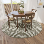 Safari Tiger Print Non-Skid Rug // Taupe (1'8" x 2'6" Accent Rug)