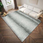 Safari Gazelle Print Non-Skid Rug // Gray (1'8" x 2'6" Accent Rug)
