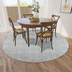 Safari Leopard Print Non-Skid Rug // Gray (1'8" x 2'6" Accent Rug)