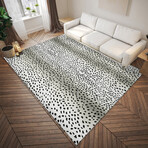 Safari Gazelle Print Non-Skid Rug // Pearl (1'8" x 2'6" Accent Rug)