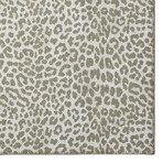 Safari Leopard Print Non-Skid Rug // Taupe (1'8" x 2'6" Accent Rug)