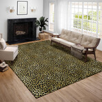 Safari Leopard Print Non-Skid Rug // Gold (1'8" x 2'6" Accent Rug)