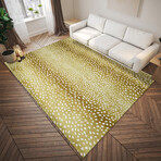 Safari Gazelle Print Non-Skid Rug // Gilded (1'8" x 2'6" Accent Rug)