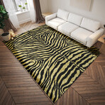 Safari Tiger Print Non-Skid Rug // Gold (1'8" x 2'6" Accent Rug)