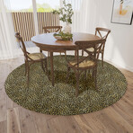 Safari Leopard Print Non-Skid Rug // Gold (1'8" x 2'6" Accent Rug)