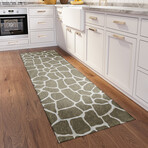Safari Giraffe Print Non-Skid Rug // Taupe (1'8" x 2'6" Accent Rug)