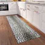Safari Gazelle Print Non-Skid Rug // Pearl (1'8" x 2'6" Accent Rug)