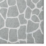 Safari Giraffe Print Non-Skid Rug // Gray (1'8" x 2'6" Accent Rug)