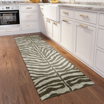 Safari Tiger Print Non-Skid Rug // Taupe (1'8" x 2'6" Accent Rug)