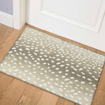 Safari Gazelle Print Non-Skid Rug // Fawn (1'8" x 2'6" Accent Rug)
