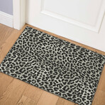 Safari Leopard Print Non-Skid Rug // Shadow (1'8" x 2'6" Accent Rug)