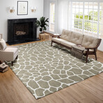 Safari Giraffe Print Non-Skid Rug // Taupe (1'8" x 2'6" Accent Rug)