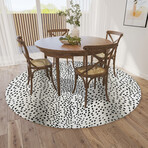 Safari Gazelle Print Non-Skid Rug // Pearl (1'8" x 2'6" Accent Rug)