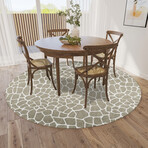 Safari Giraffe Print Non-Skid Rug // Taupe (1'8" x 2'6" Accent Rug)