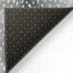 Safari Gazelle Print Non-Skid Rug // Gray (1'8" x 2'6" Accent Rug)