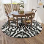 Safari Tiger Print Non-Skid Rug // Pearl (1'8" x 2'6" Accent Rug)