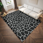 Safari Giraffe Print Non-Skid Rug // Shadow (1'8" x 2'6" Accent Rug)