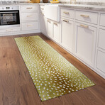 Safari Gazelle Print Non-Skid Rug // Gilded (1'8" x 2'6" Accent Rug)