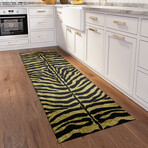 Safari Tiger Print Non-Skid Rug // Gold (1'8" x 2'6" Accent Rug)