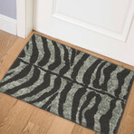 Safari Tiger Print Non-Skid Rug // Shadow (1'8" x 2'6" Accent Rug)