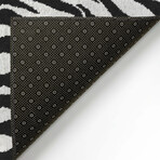 Safari Tiger Print Non-Skid Rug // Pearl (1'8" x 2'6" Accent Rug)