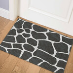 Safari Giraffe Print Non-Skid Rug // Shadow (1'8" x 2'6" Accent Rug)