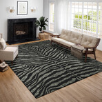 Safari Tiger Print Non-Skid Rug // Shadow (1'8" x 2'6" Accent Rug)