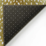 Safari Gazelle Print Non-Skid Rug // Gilded (1'8" x 2'6" Accent Rug)
