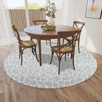 Safari Giraffe Print Non-Skid Rug // Gray (1'8" x 2'6" Accent Rug)
