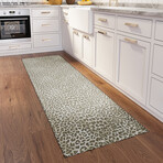 Safari Leopard Print Non-Skid Rug // Taupe (1'8" x 2'6" Accent Rug)