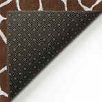 Safari Giraffe Print Non-Skid Rug // Coffee (1'8" x 2'6" Accent Rug)