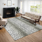 Safari Gazelle Print Non-Skid Rug // Pearl (1'8" x 2'6" Accent Rug)