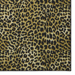 Safari Leopard Print Non-Skid Rug // Gold (1'8" x 2'6" Accent Rug)