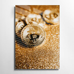Golden Cryptoes (11.8"H x 17.7"W x 0.2"D)